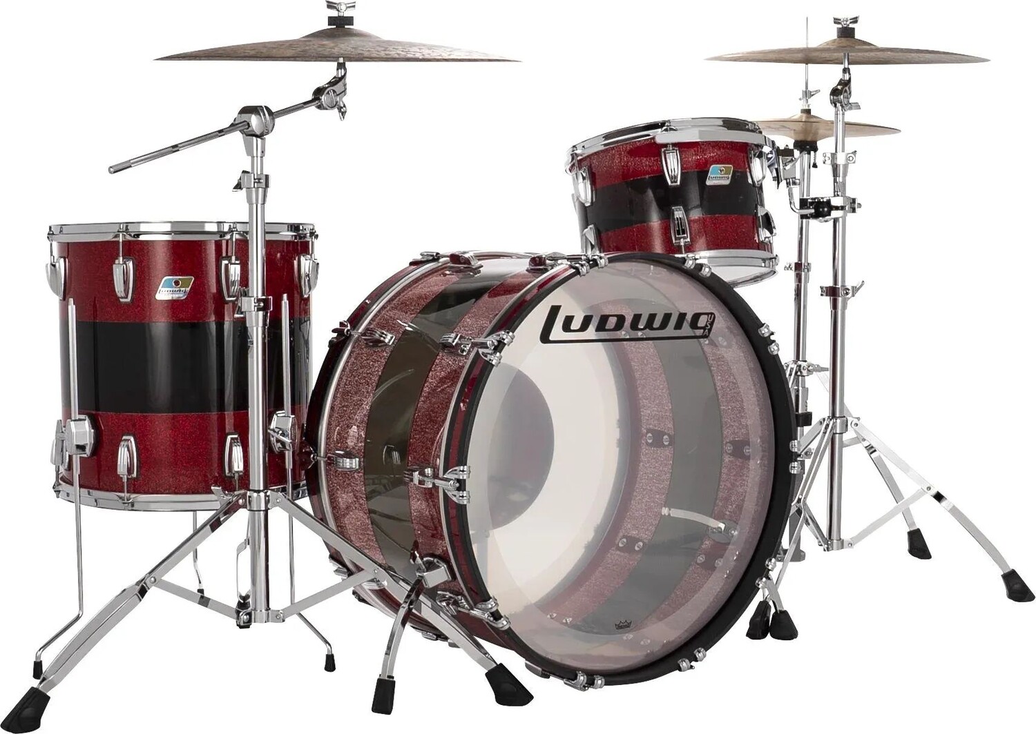 

Набор из трех предметов Vistalite Pro Beat, посвященный 50-летнему юбилею Людвига, - узор «А» (красный)