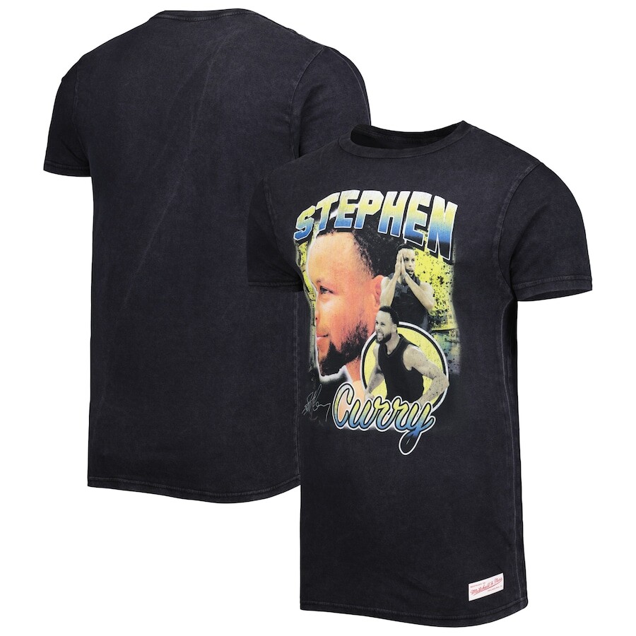 

Футболка с коротким рукавом Mitchell & Ness Golden State Warriors, черный
