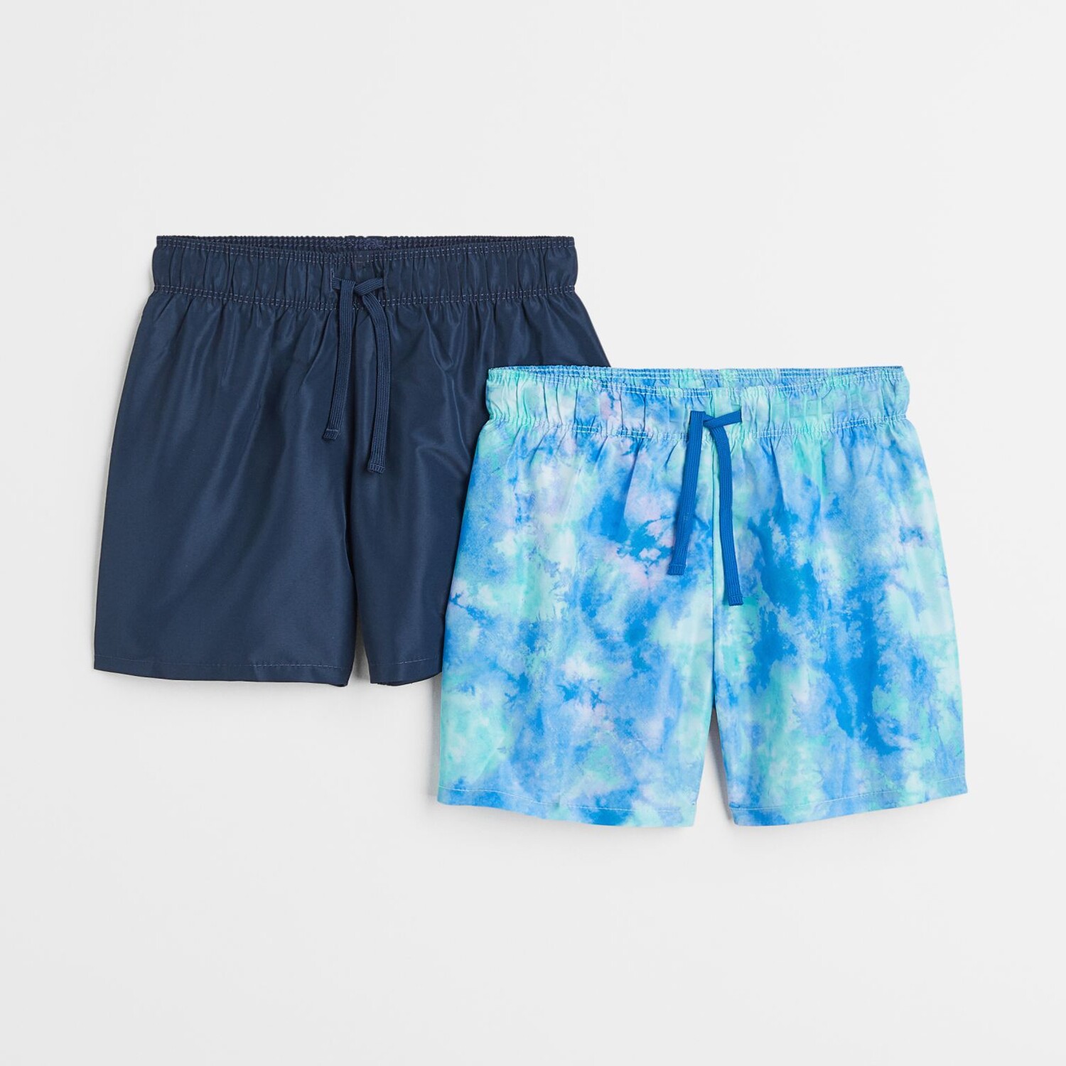 

2 пары плавательных шорт H&M Tie-dye, темно-синий