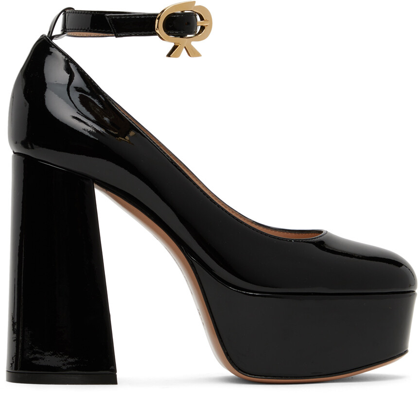 

Черные манильские каблуки Gianvito Rossi, Черный