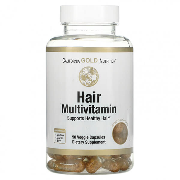 

Мультивитамины для волос California Gold Nutrition, 90 капсул