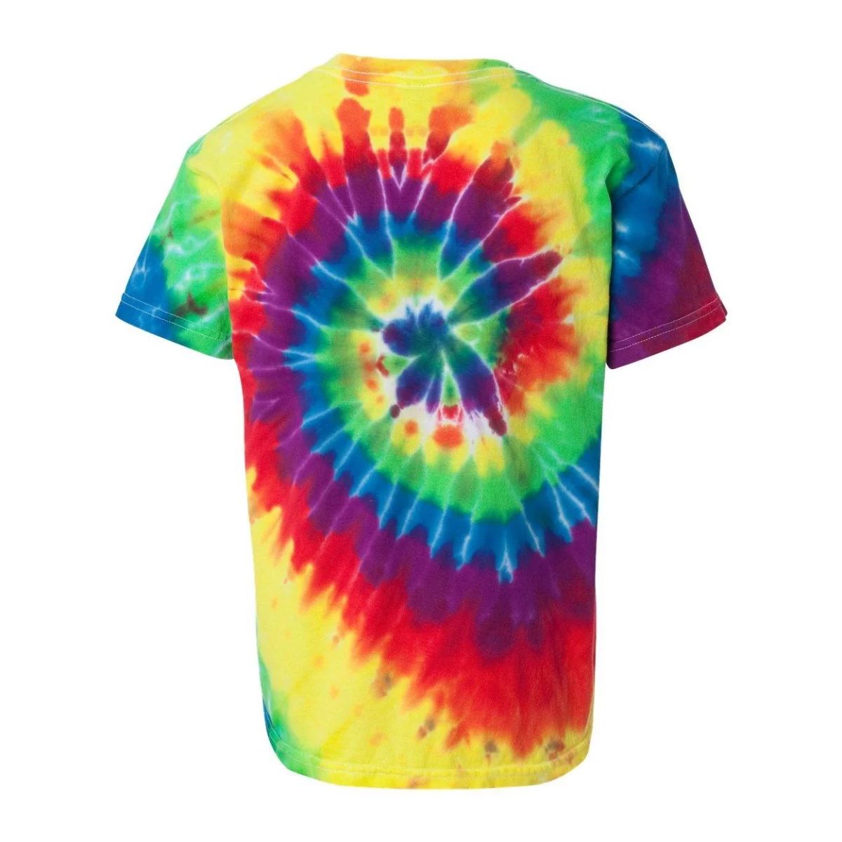 Молодежная многоцветная футболка с принтом тай-дай в форме спирали Dyenomite