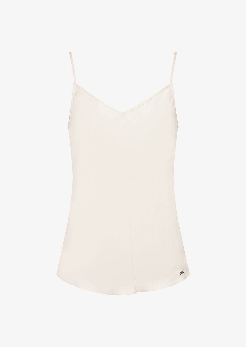 

Атласная майка Armani Exchange, телесный