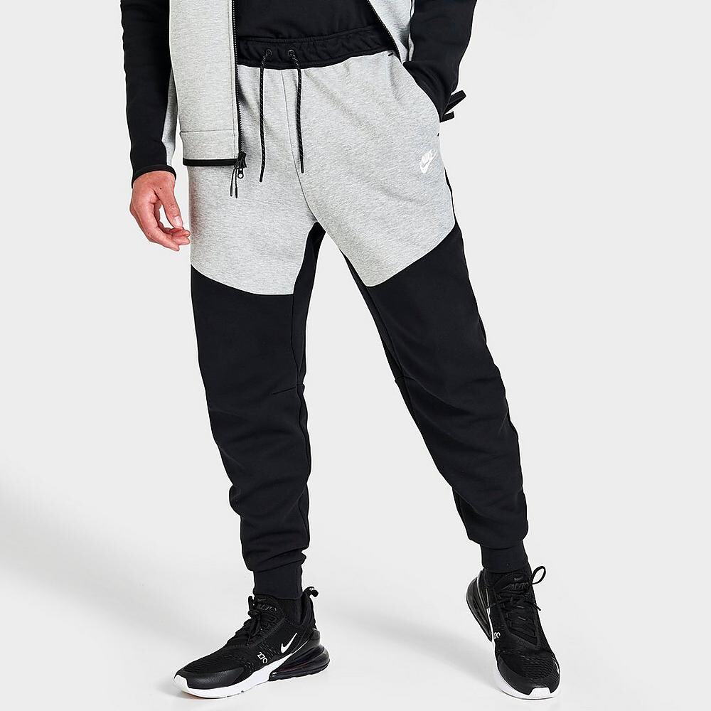 

Брюки-джоггеры Nike Tech Fleece Taped, черно-серый