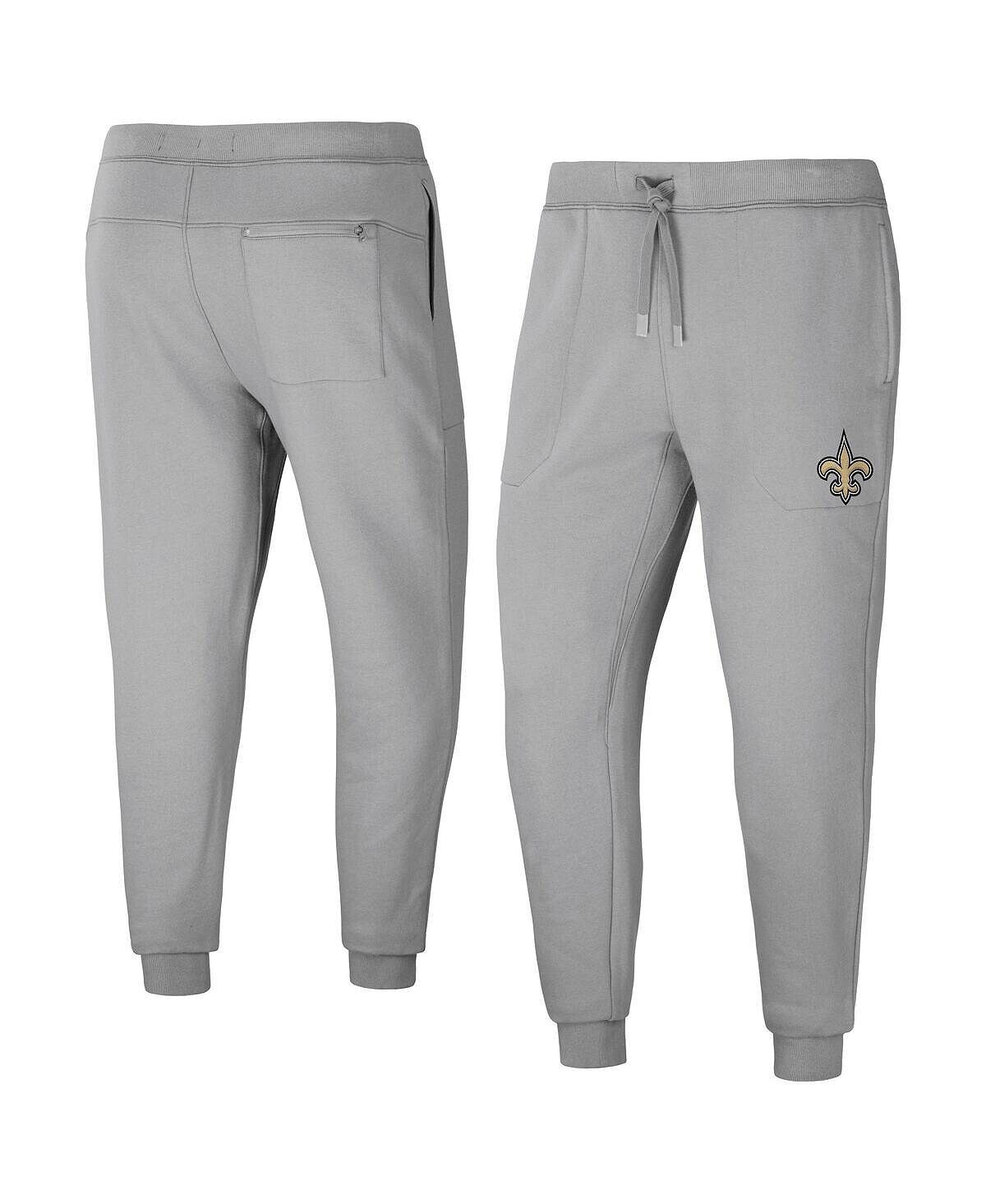 

Мужская коллекция nfl x darius rucker by grey new orleans saints fleece jogger pants Fanatics, серый
