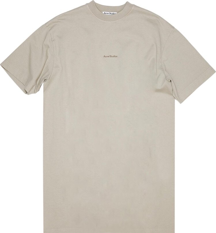 

Футболка Acne Studios Logo T-Shirt Dress 'Titanium Grey', серый