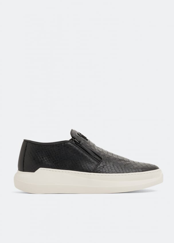

Кроссовки GIUSEPPE ZANOTTI Conley zip sneakers, черный
