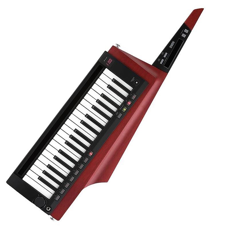

Korg RK100S 2 37-клавишный синтезатор Keytar с футляром и ремешком - красный