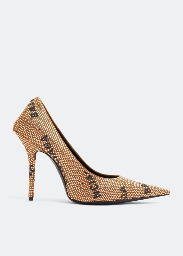 

Туфли BALENCIAGA Square Knife BB pumps, золотой