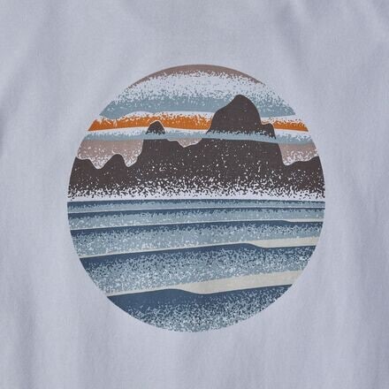 

Футболка Skyline Stencil Responsibili мужская Patagonia, белый