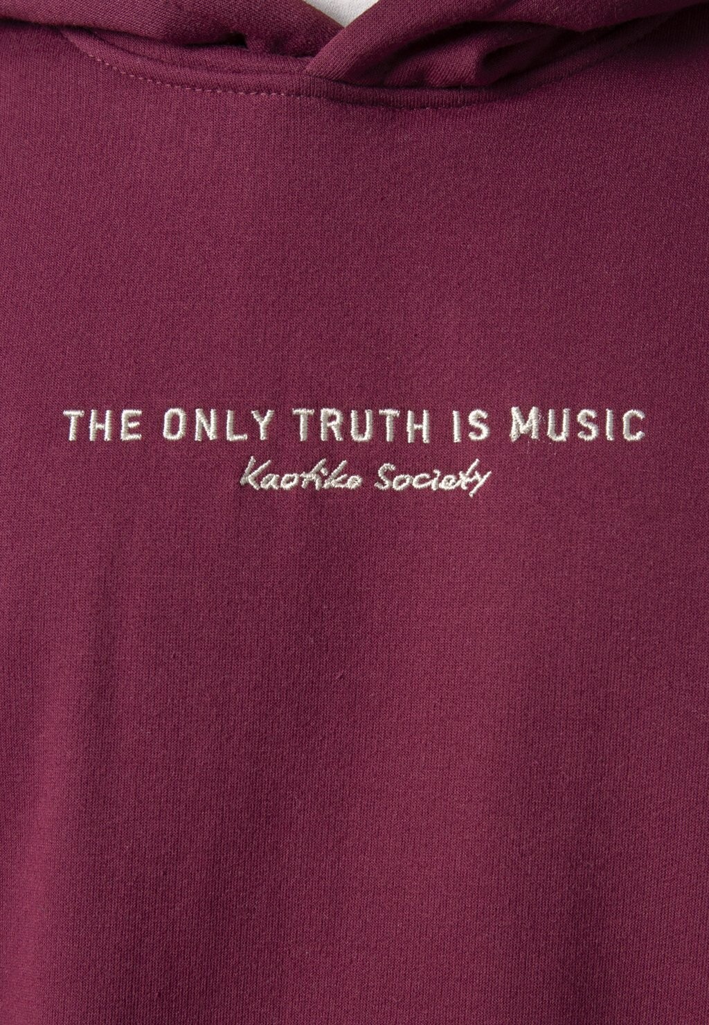 

Толстовка с капюшоном THE ONLY TRUTH IS MUSIC UNISEX Kaotiko, красный