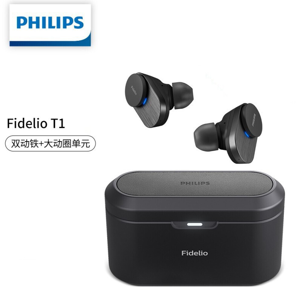 

Беспроводные наушники PHILIPS Fidelio high-fidelity music Lou's dual-action iron с шумоподавлением, черный