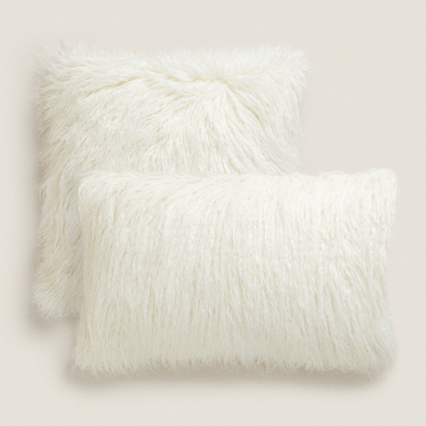 Чехол для подушки Zara Home Fur, кремовый