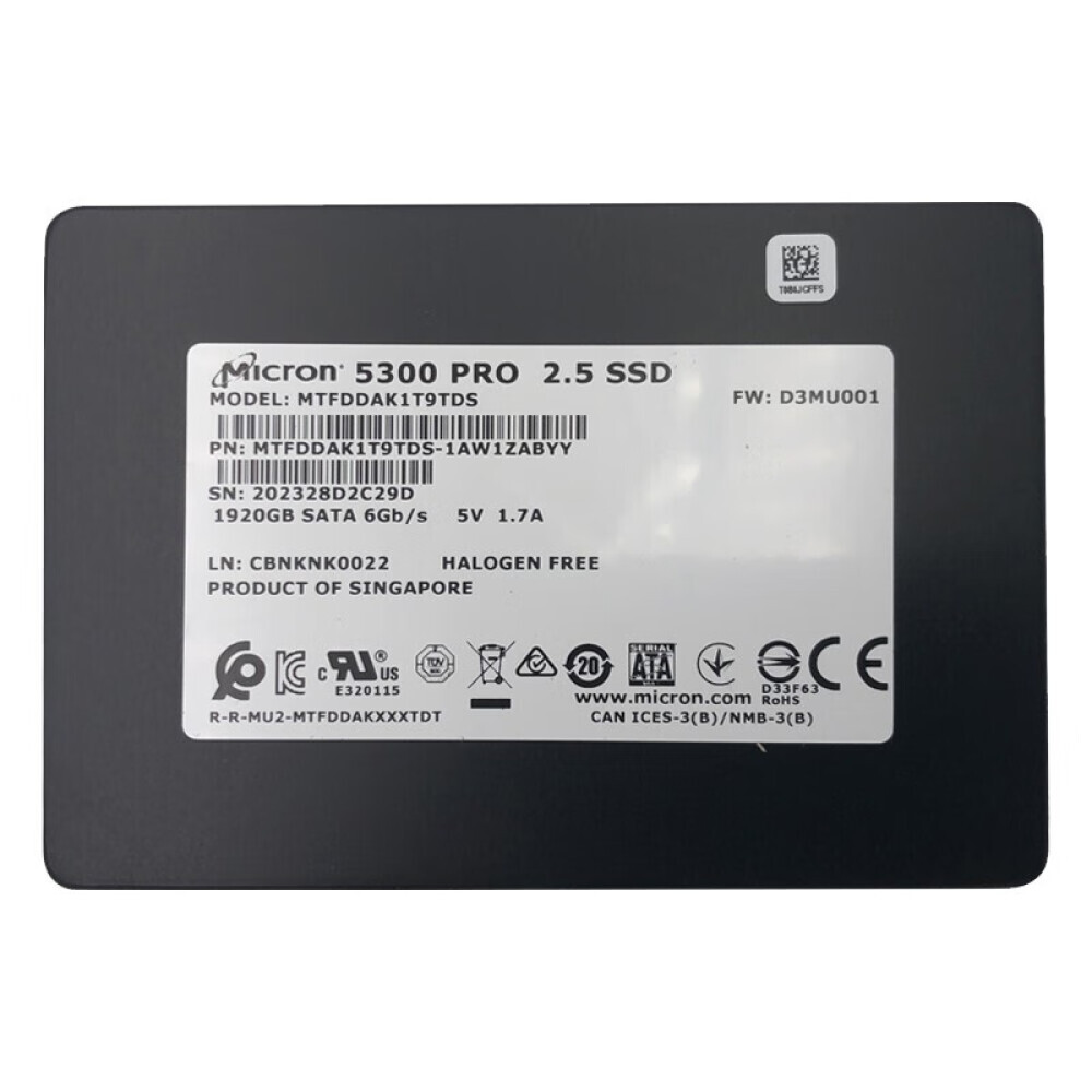 

SSD-накопитель Crucial Micron 5300 PRO 480G