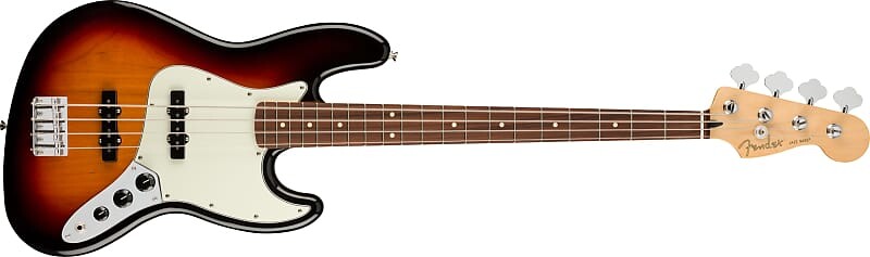 

Fender Player Jazz Bass, накладка на гриф Pau Ferro, 3 цвета Sunburst