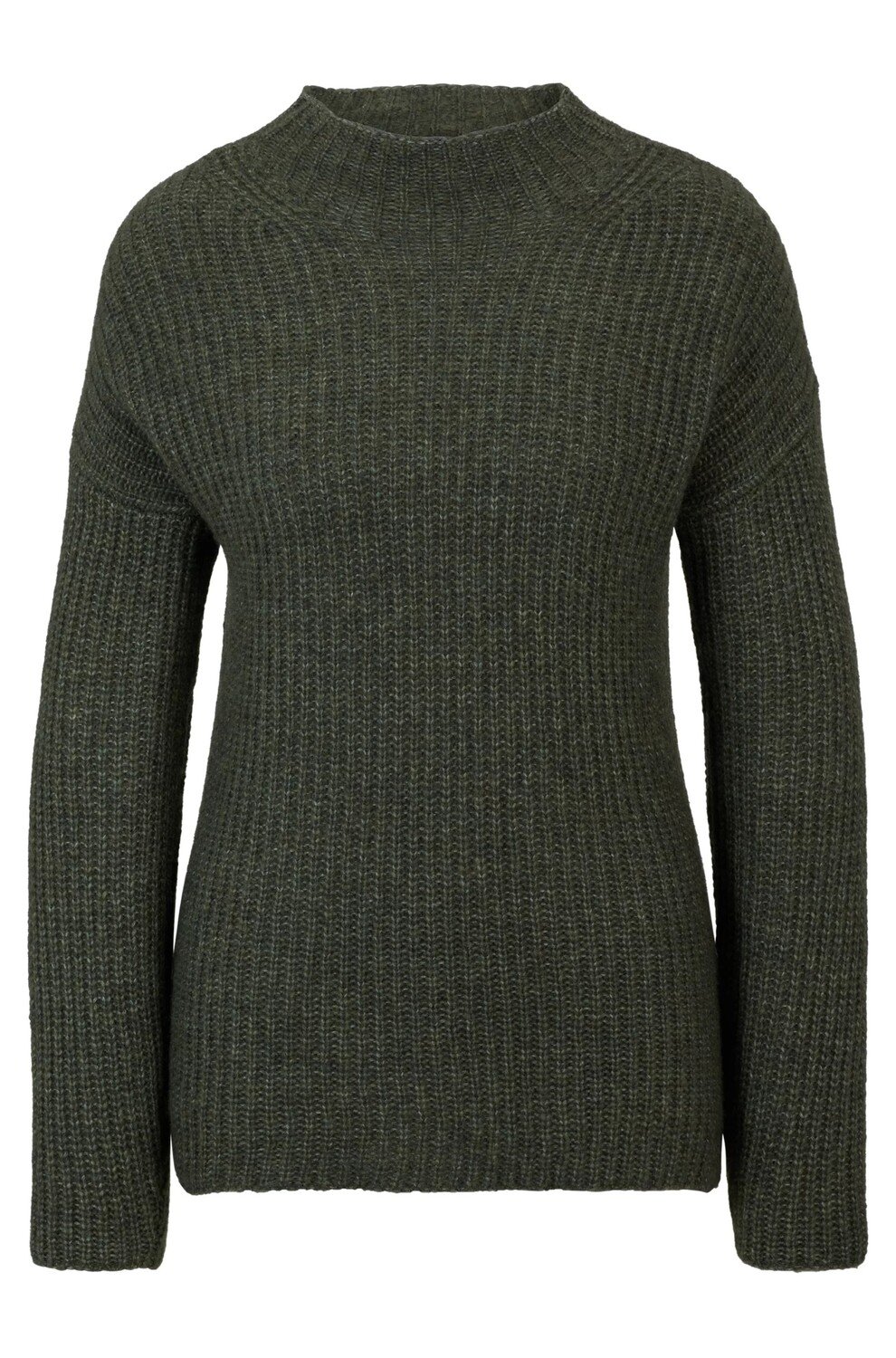 

Свитер Hugo Mock-neck In A Wool Blend, темно-зеленый