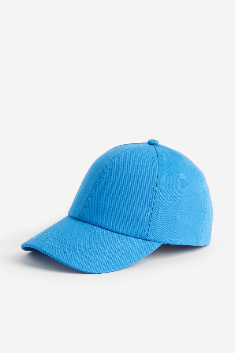 

Хлопковая кепка H&M, ярко-голубой
