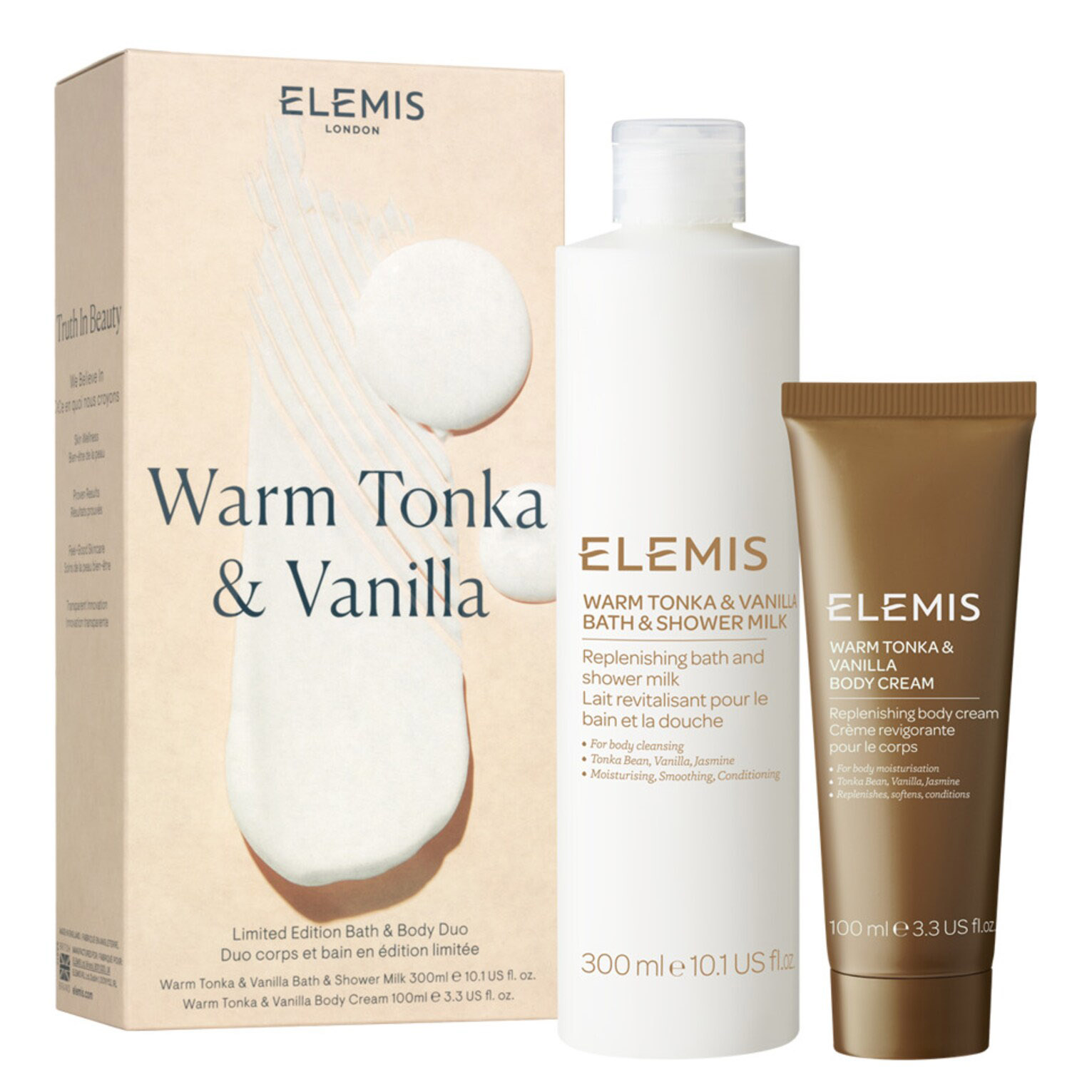 Подарочный набор Elemis Warm Tonka & Vanilla Body, 2 предмета подарочный набор elemis frangipani body duo