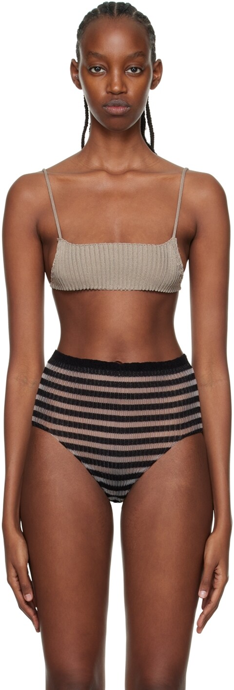 

SSENSE Exclusive Grey Ara Бюстгальтер a. roege hove