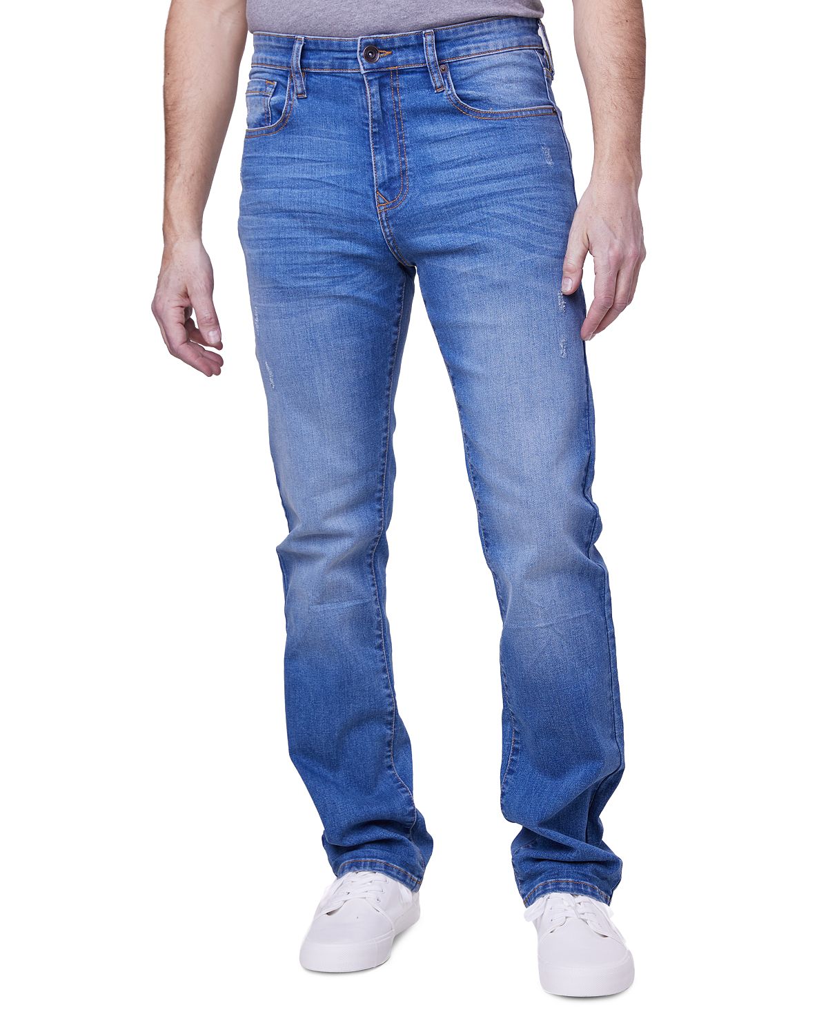 Мужские джинсы прямого кроя Lazer джинсы guess прямые средняя посадка стрейч размер 29 голубой