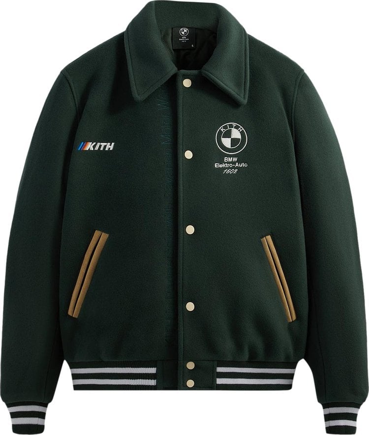 Куртка Kith For BMW Coaches Jacket 'Vitality', зеленый - фото