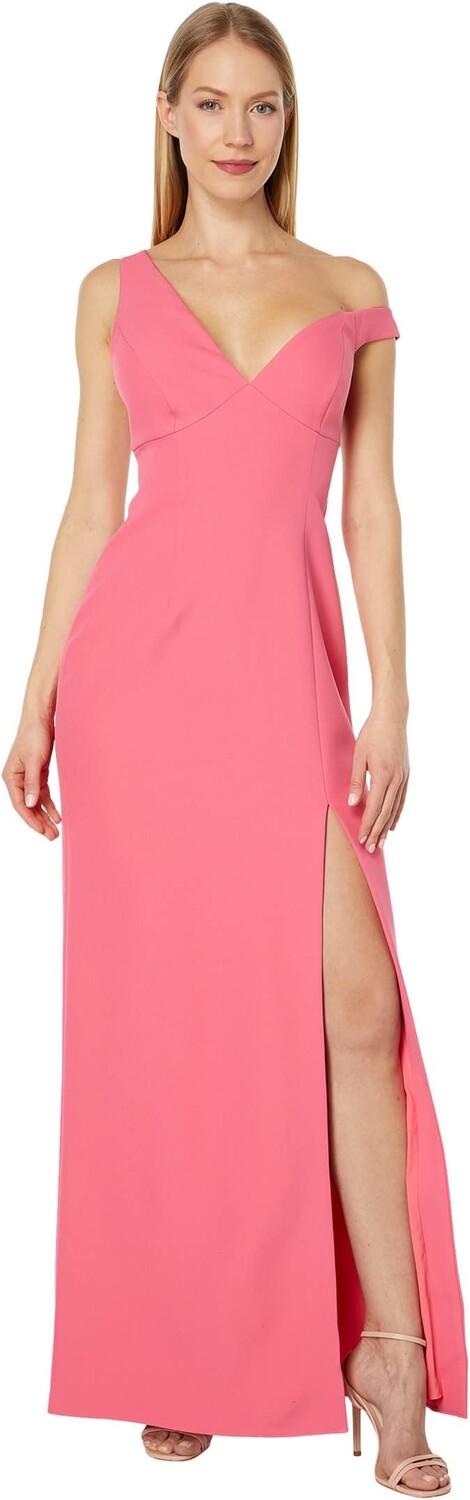 

Асимметричное вечернее платье на одно плечо BCBGMAXAZRIA, цвет Honeysuckle
