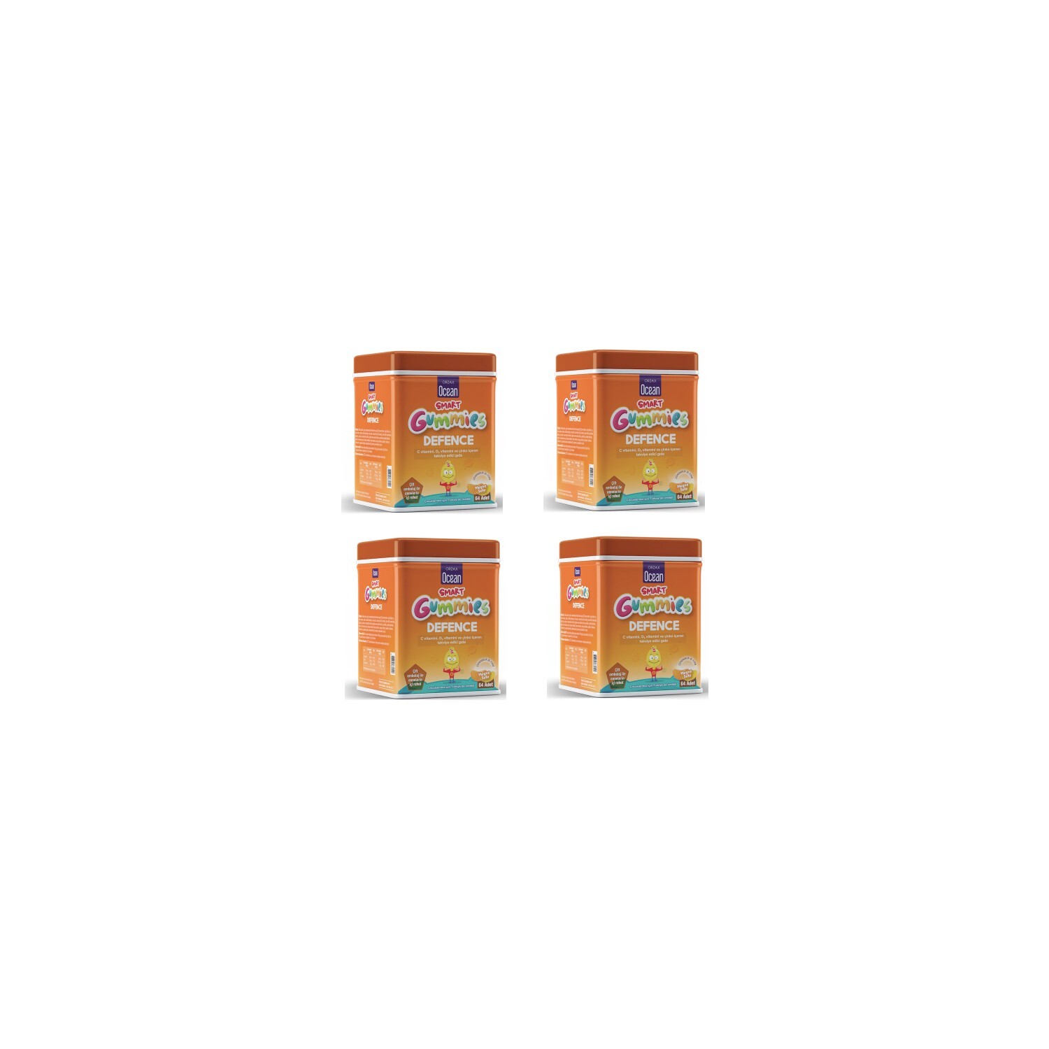 

Жевательные таблетки Ocean Smart Gummies Defense 64 таблетки 4 шт