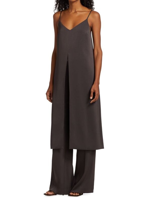 

Платье-комбинация Halston с разрезом спереди remy, коричневый