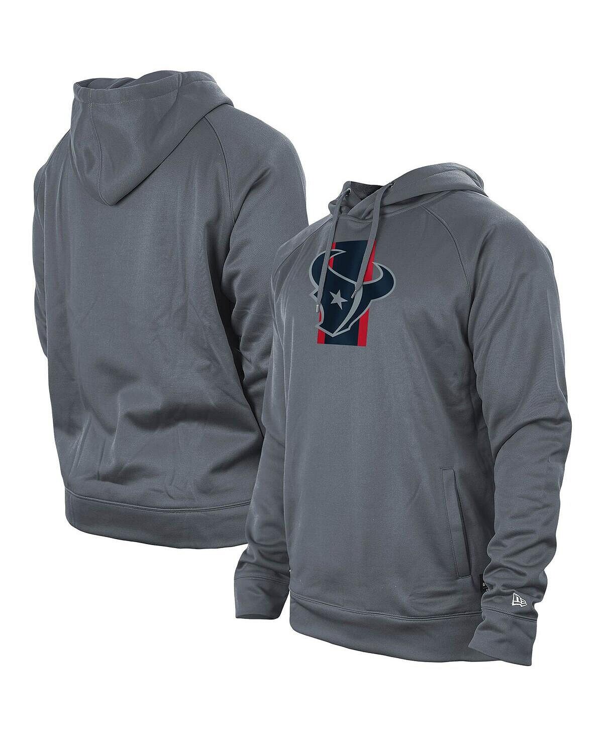 

Мужская серая толстовка с капюшоном houston texans training camp с регланами New Era, серый