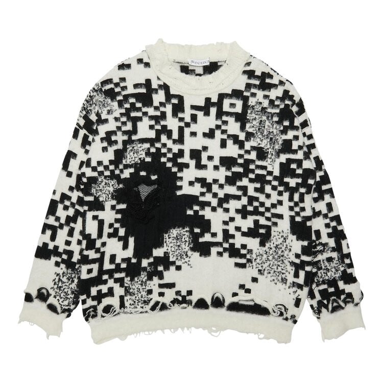 

Джемпер JW Anderson QR Code Jumper 'White/Black', белый