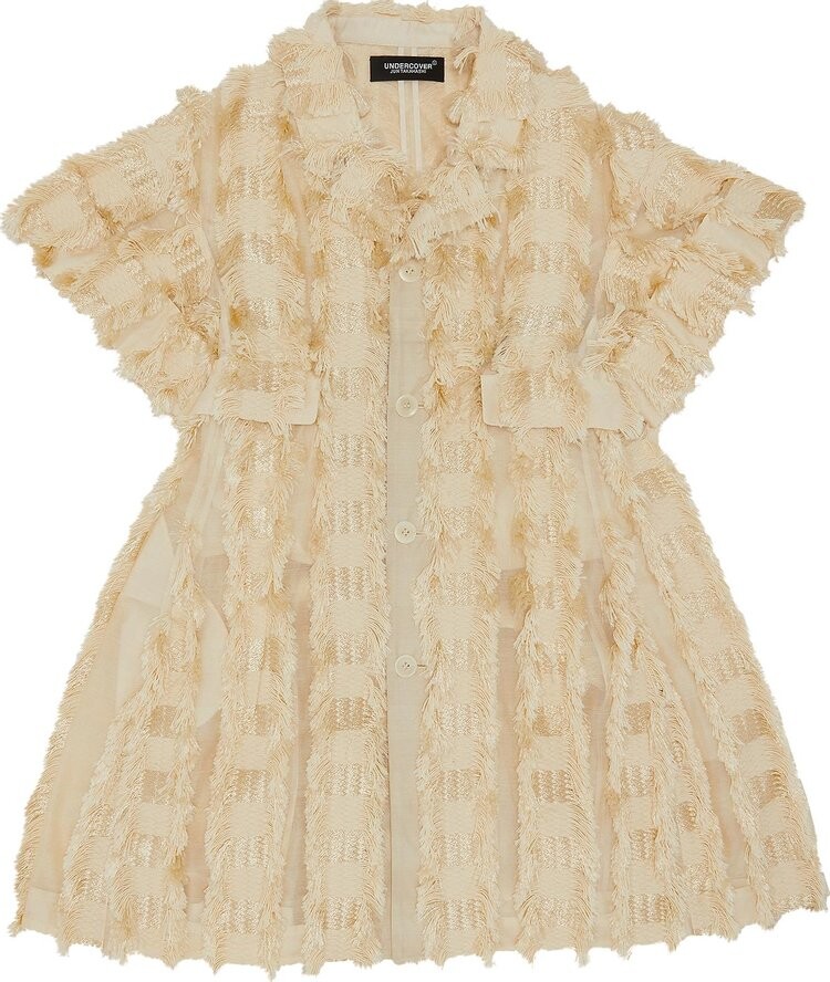 

Футболка Undercover Short-Sleeve Long Tassel Jacket 'Ivory', кремовый