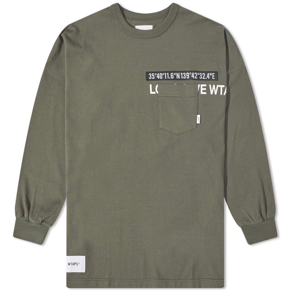 

Футболка WTAPS Long Sleeve WTUBE Print Pocket Tee