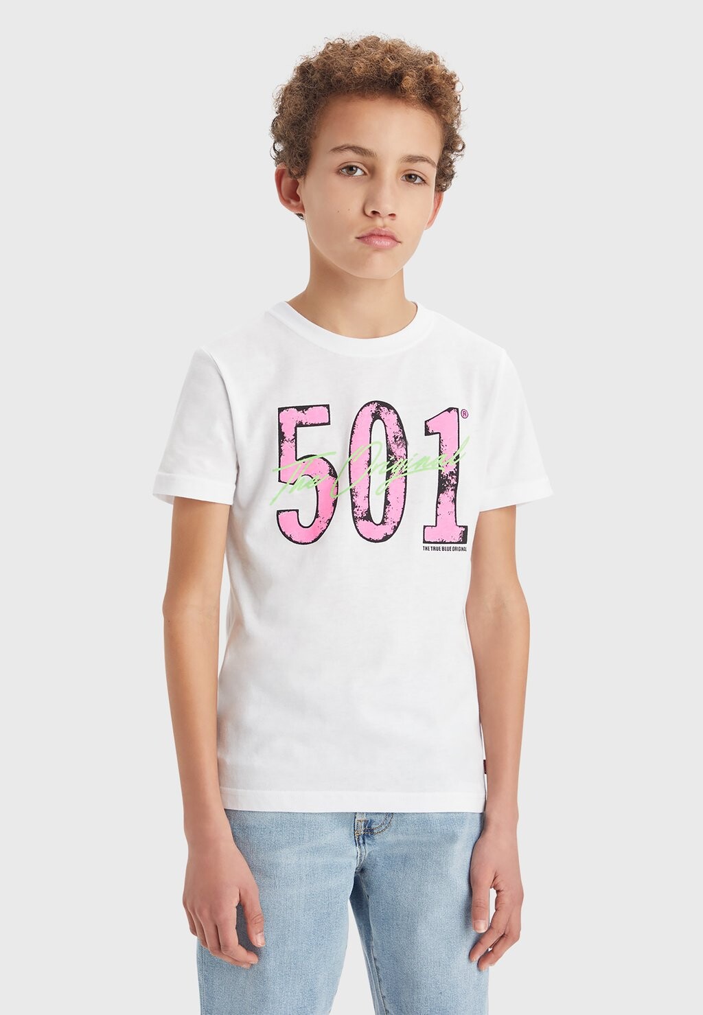 

Футболка с принтом 501 The Original Tee Levi's, цвет bright white