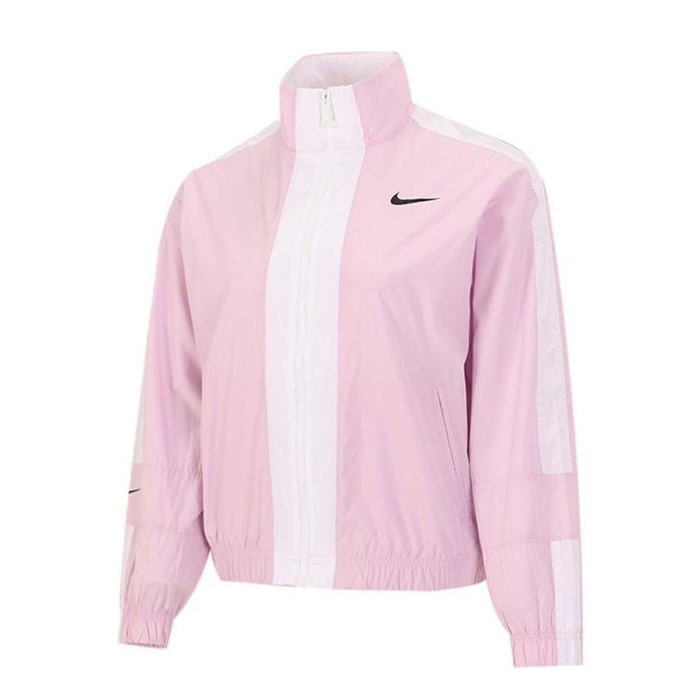 

Куртка Nike Zipper Causual Sports Splicing Stand-up Collar, розовый