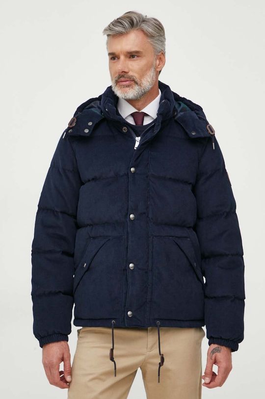 Пуховая вельветовая куртка Polo Ralph Lauren, темно-синий
