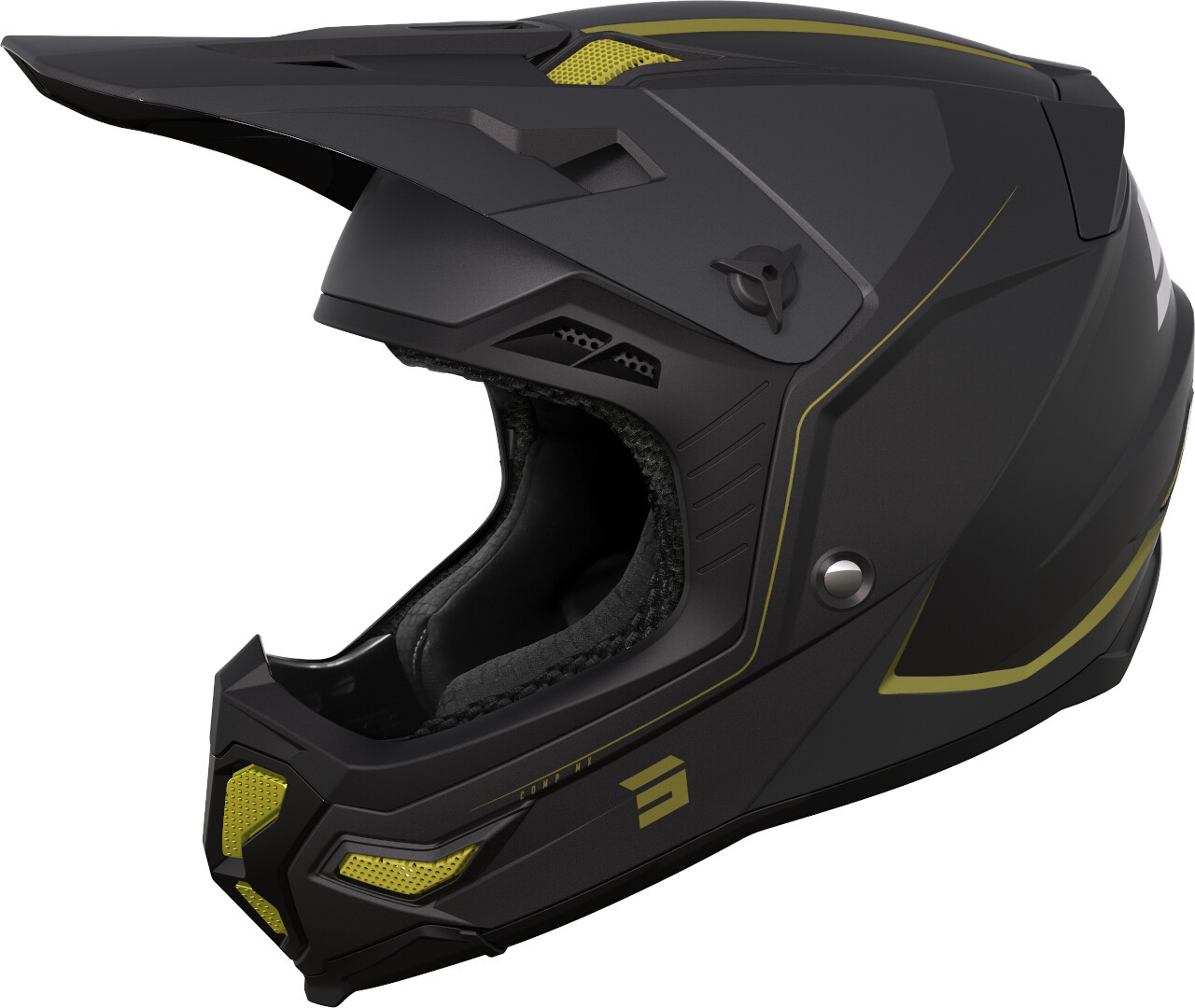 Шлем Shot Core Comp со съемной подкладкой, черный/золотистый цена и фото