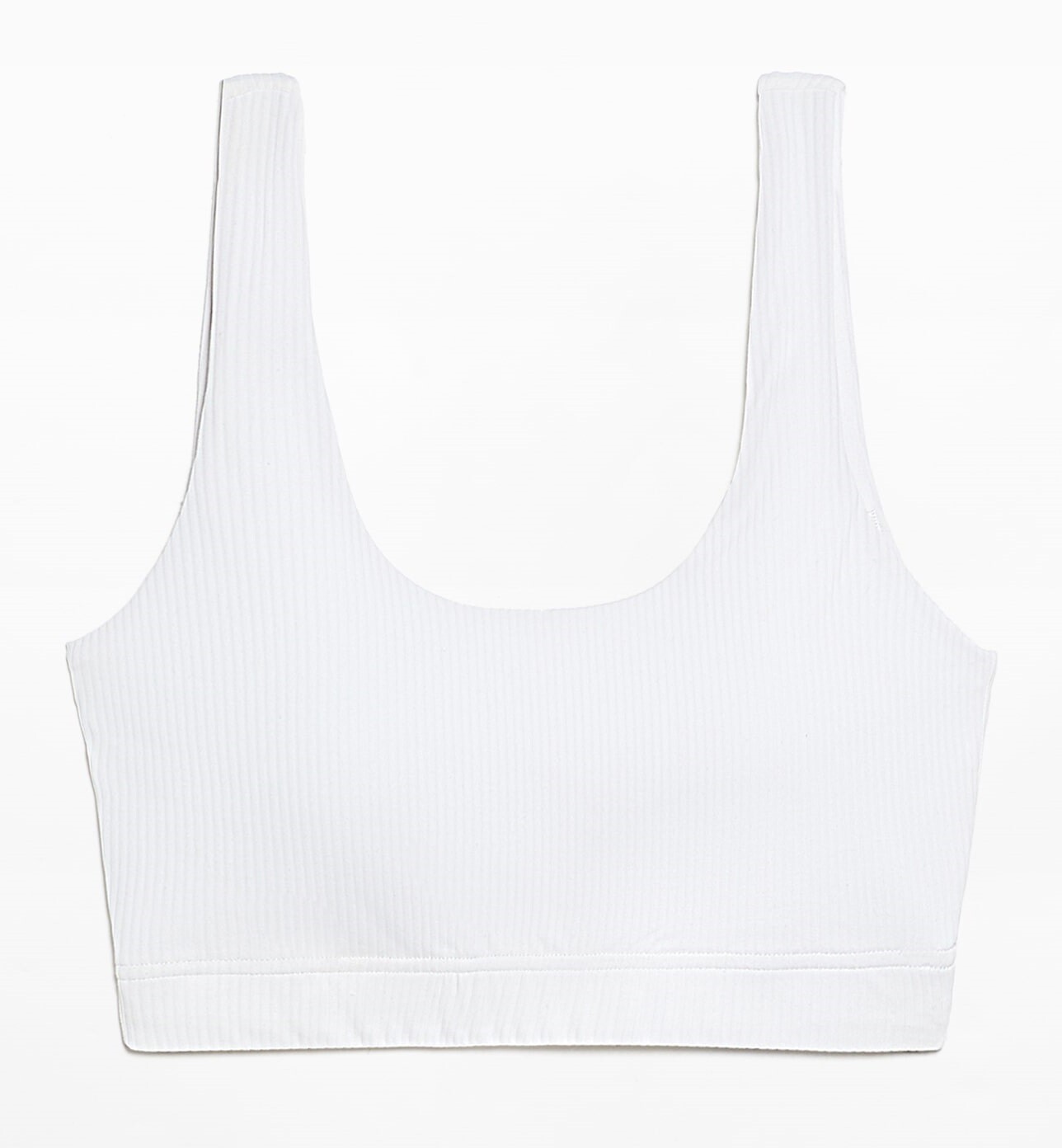 

Топ Oysho Medium-support Comfortlux Rib With Cups, белый