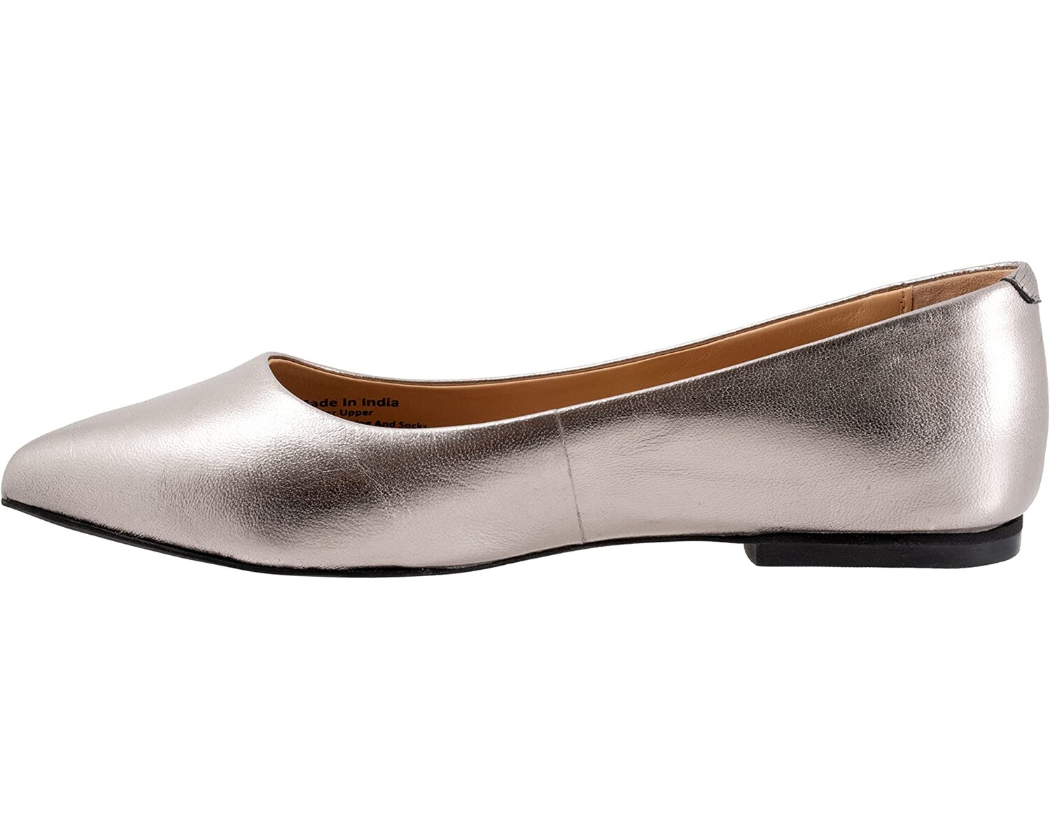 

Туфли на плоской подошве Estee Trotters, оловянный металлик
