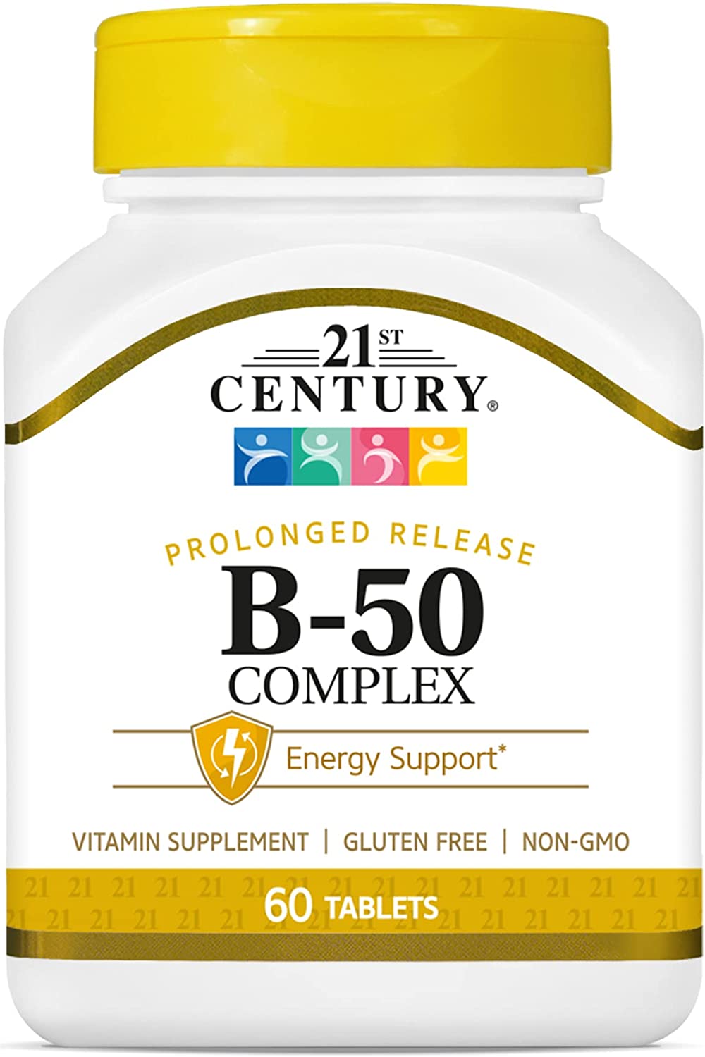 Комплекс витамин группы В 21st Century, 60 таблеток 21st century комплекс с фолиевой кислотой для беременных 60 таблеток