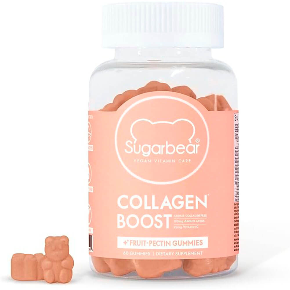 Мультивитамины SugarbearPro Collagen Boosting Vegan Gummies, 60 жевательных конфет