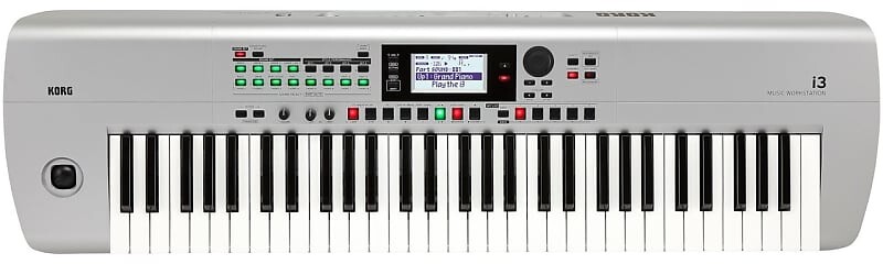 

Korg i3 61 Touch Control Key Arranger Музыкальная рабочая станция Super Matte Silver