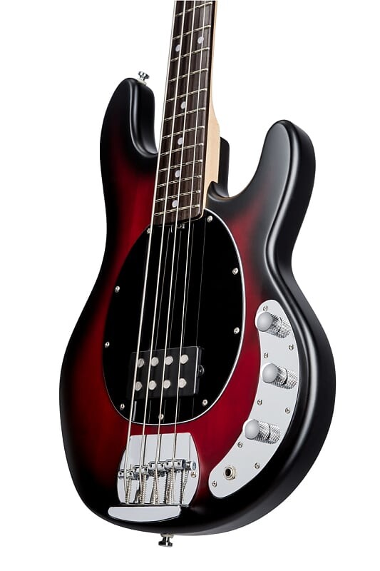 

Басс гитара Sterling by Music Man RAY4-RRBS-R1 StingRay Ruby Red Burst Satin Bass Guitar