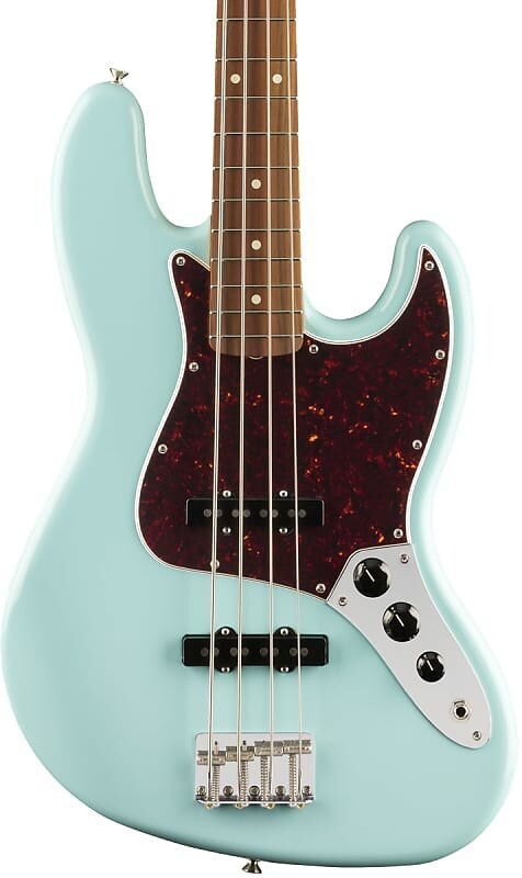 

Fender Vintera 60s Jazz Bass Daphne Blue с сумкой