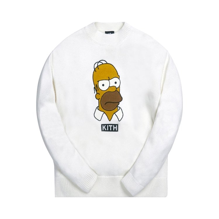 Свитер Kith For The Simpsons Homer Intarsia Sweater 'White', белый - фото