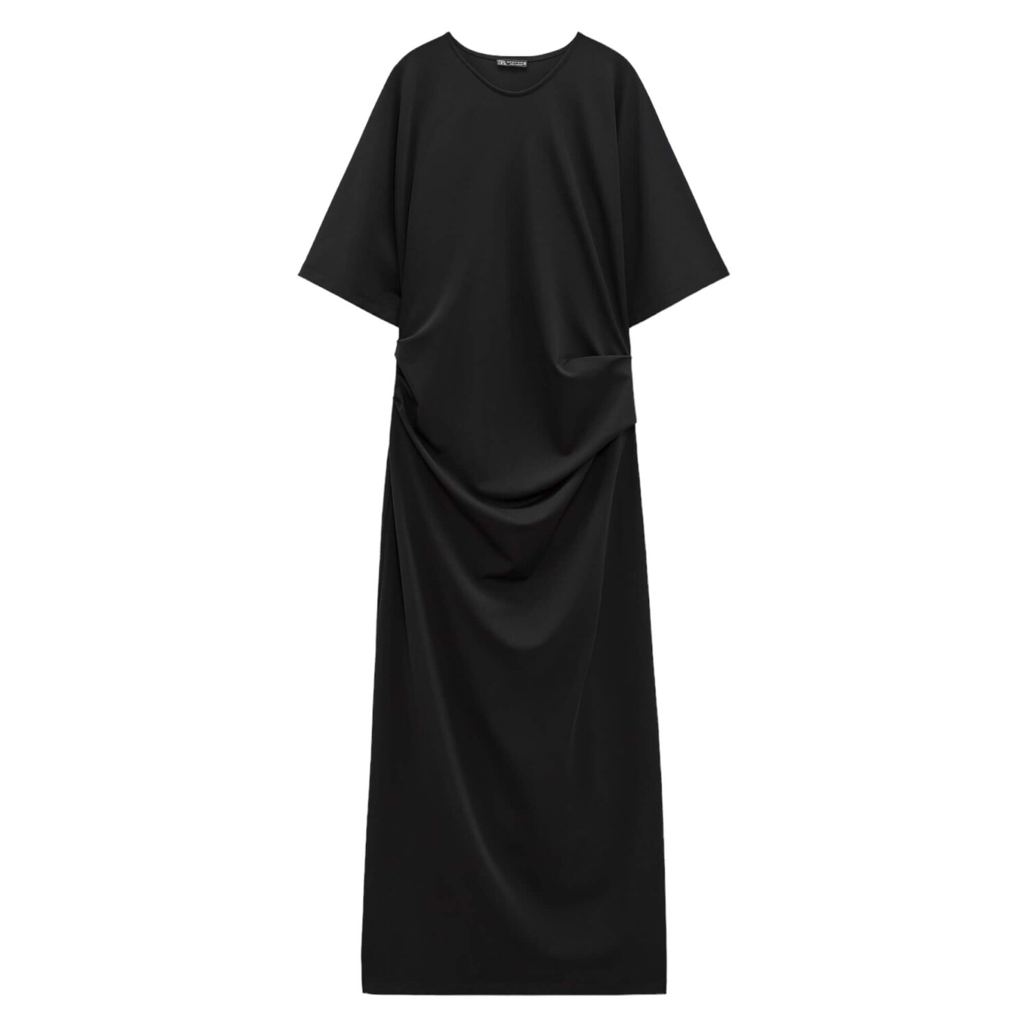 

Платье Zara Pleated Midi, черный