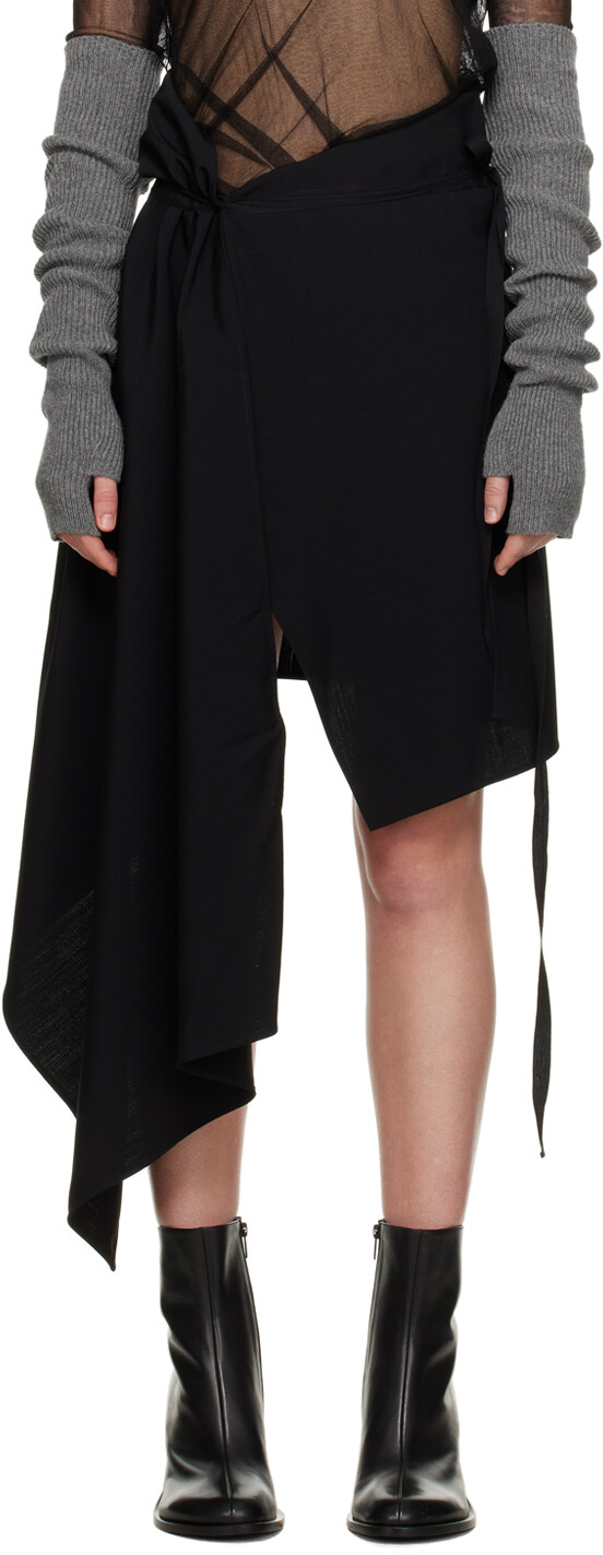 

Черная юбка с запахом Nicole Ann Demeulemeester