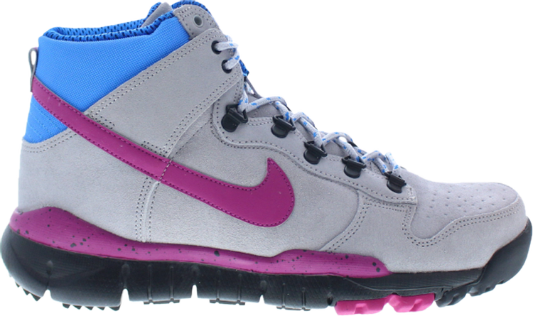 Кроссовки Nike Stussy x Dunk High OMS Premium 'Grey Rave Pink', серый - фото