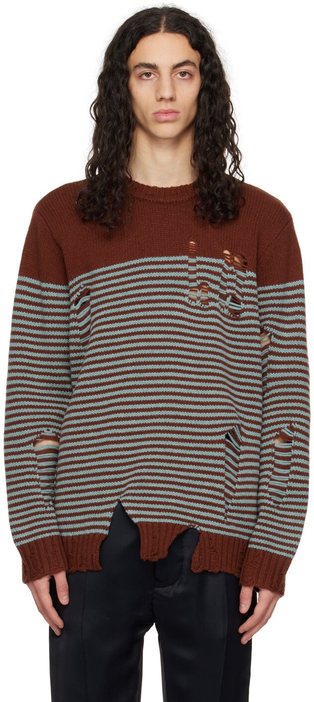 

Коричневый свитер Mega Shred Charles Jeffrey Loverboy