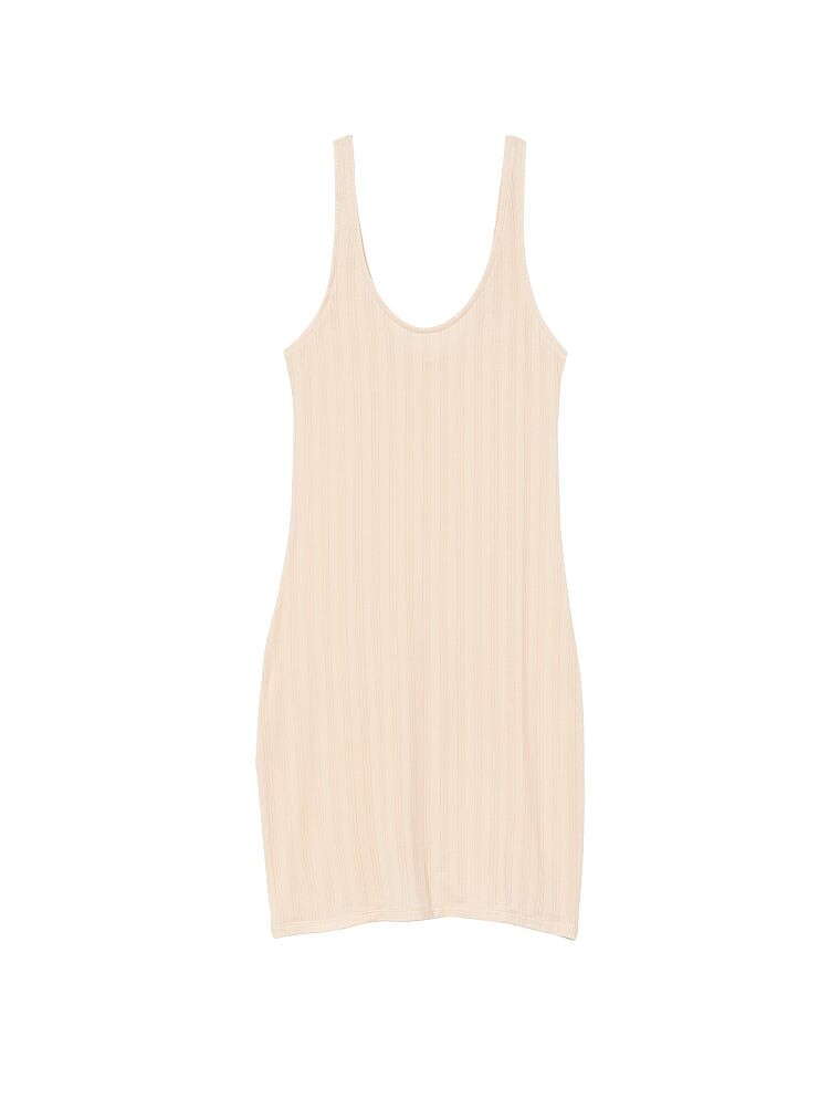 

Ночная рубашка Victoria's Secret Luxe Modal Ribbed, светло-розовый