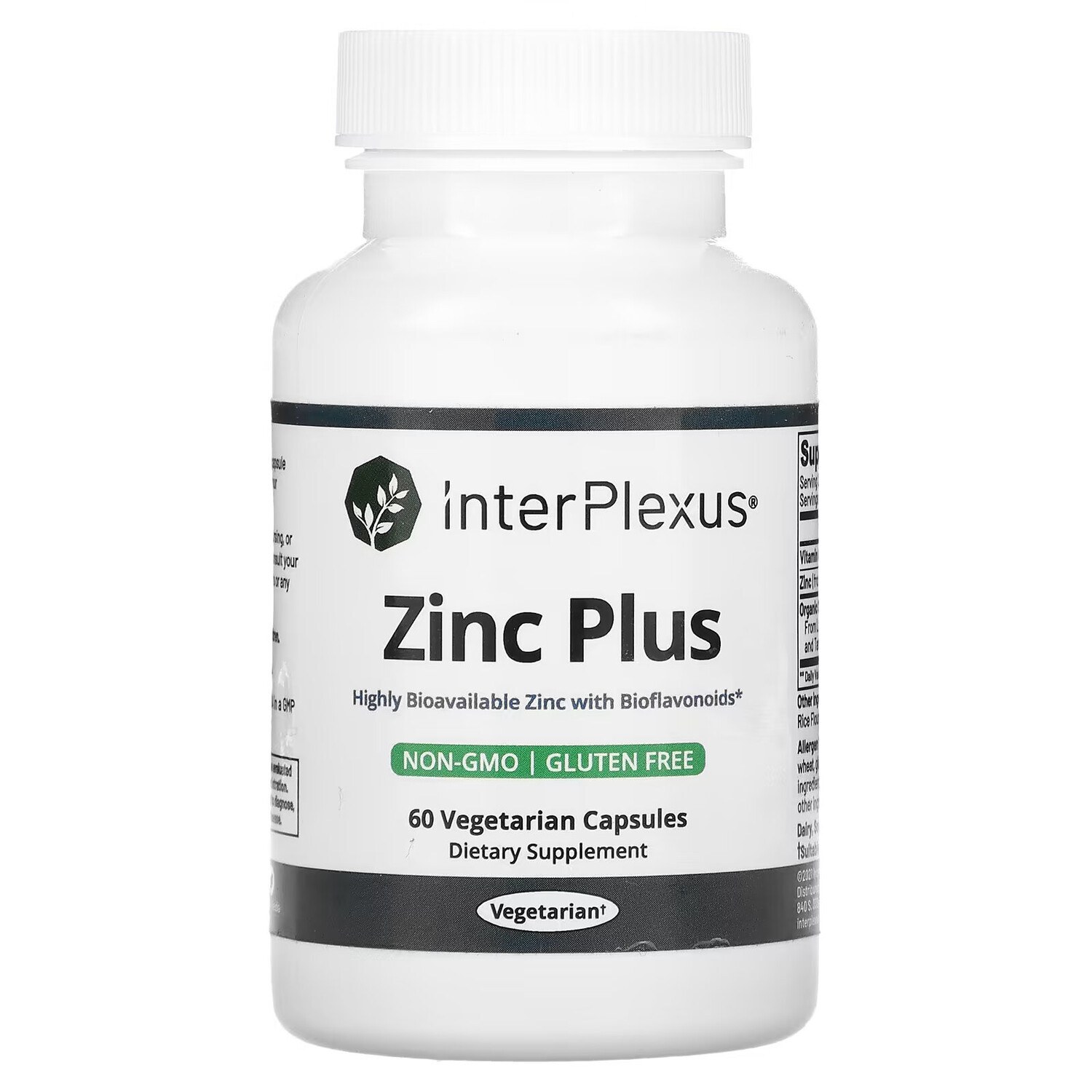 

InterPlexus, Цинк плюс, 60 капсул
